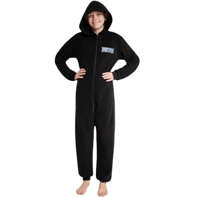 One Piece Pijama inteiro para crianças, macacão pijama para criança, Onesie fecho de correr completo, idade 7-14 anos, presente de Natal (preto, 9-10 anos) One Piece Pijama inteiro para crianças, macacão pijama para criança, Onesie fecho de correr completo, idade 7-14 anos, presente de Natal (preto, 9-10 anos)