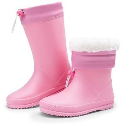 DREAM PAIRS Botas de Água para Crianças, Sapatos de Chuva Impermeáveis e Antiderrapantes para Meninos e Meninas DREAM PAIRS Botas de Água para Crianças, Sapatos de Chuva Impermeáveis e Antiderrapantes para Meninos e Meninas