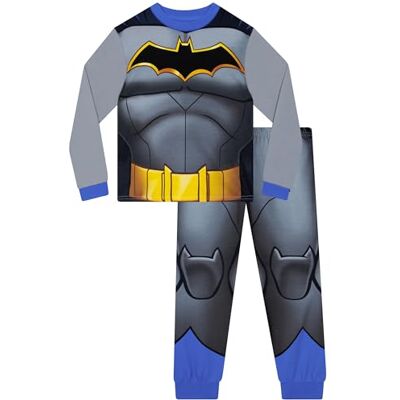 DC Comics Pijama de batman, pijama de super-herói para criança, conjunto de The Flash para menino com mangas compridas, Batman DC Comics Pijama de batman, pijama de super-herói para criança, conjunto de The Flash para menino com mangas compridas, Batman