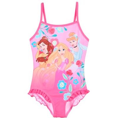 Disney Princesas Fato de banho para menina, design Belle cinderela e Rapunzel fato de banho de uma peça, natação infantil, tamanho 8 anos, rosa Disney Princesas Fato de banho para menina, design Belle cinderela e Rapunzel fato de banho de uma peça, natação infantil, tamanho 8 anos, rosa