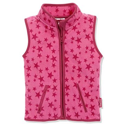 Playshoes Colete Polar Colete Unisex crianças (Pack de 1), Estrelas rosas Playshoes Colete Polar Colete Unisex crianças (Pack de 1), Estrelas rosas