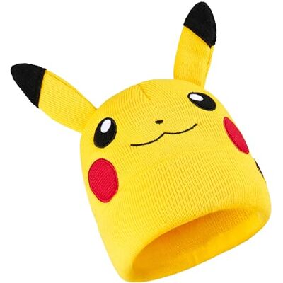 Pokémon Gorro inverno menino de malha, 5-12 anos, gorros engraçados crianças Pikachu Gengar Eevee para viagens escola, presentes de anime Pokémon Gorro inverno menino de malha, 5-12 anos, gorros engraçados crianças Pikachu Gengar Eevee para viagens escola, presentes de anime