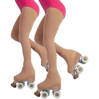 CALZITALY PACK 1/2 Meias de Patinação para Menina – 70 DEN Patinagem Artística Patinação Profissional Natural, Preto 6, 8, 10, 12 Anos Calçado Italiano CALZITALY PACK 1/2 Meias de Patinação para Menina – 70 DEN Patinagem Artística Patinação Profissional Natural, Preto 6, 8, 10, 12 Anos Calçado Italiano