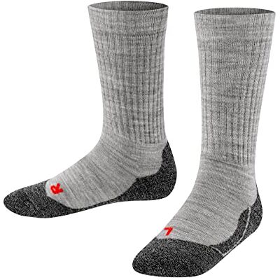 Falke Active Warm K So lã grossas respiráveis lisos meias unissexo crianças, Cinzento Mid Grey Melange 3530, 35-38 Falke Active Warm K So lã grossas respiráveis lisos meias unissexo crianças, Cinzento Mid Grey Melange 3530, 35-38