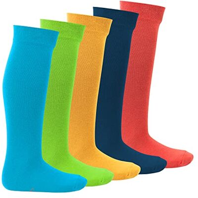 Footstar EVERYDAY! KIDS Knee Socks 5 pares de meias compridas para meninas/menino algodão, Tendência Footstar EVERYDAY! KIDS Knee Socks 5 pares de meias compridas para meninas/menino algodão, Tendência