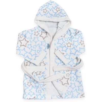 Ti TIN Roupão Infantil para Menino ou Menina com Capuz Roupão 100% Algodão de Rizo Toalha Macio e Absorvente com Design de Estrelinhas Coloridas, 1-2 anos Ti TIN Roupão Infantil para Menino ou Menina com Capuz Roupão 100% Algodão de Rizo Toalha Macio e Absorvente com Design de Estrelinhas Coloridas, 1-2 anos