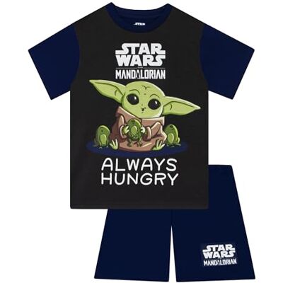 Star Wars Pijama, pijama infantil de Grogu, pijamas de manga curta The Mandalorian, pijamas de criança verão de Grogu Star Wars Pijama, pijama infantil de Grogu, pijamas de manga curta The Mandalorian, pijamas de criança verão de Grogu