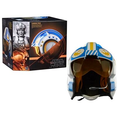 Star Wars The Black Series Carson Teva Máscara eletrônica premium com luzes LED e sons avançados, Brinquedo para crianças e adolescentes com 14 anos ou mais, Construção e diversão em família Star Wars The Black Series Carson Teva Máscara eletrônica premium com luzes LED e sons avançados, Brinquedo para crianças e adolescentes com 14 anos ou mais, Construção e diversão em família