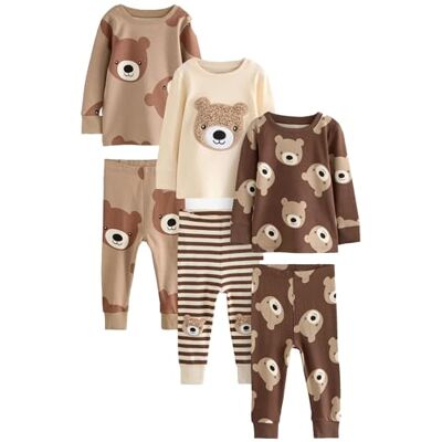 NEXT Pacote de 3 pijamas quentes para crianças NEXT Pacote de 3 pijamas quentes para crianças