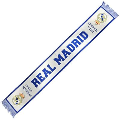 Real Madrid Cachecol HALA MADRID Tear número 42, licença, medidas 140 x 20 cm Real Madrid Cachecol HALA MADRID Tear número 42, licença, medidas 140 x 20 cm