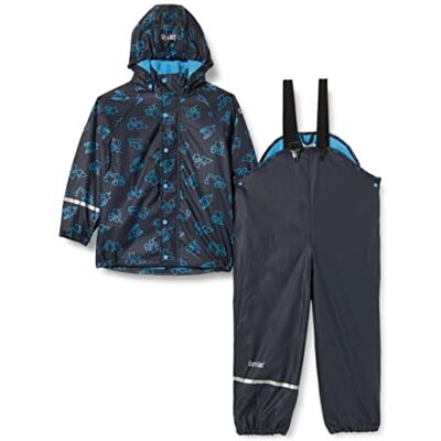 CareTec Casaco e calças impermeáveis unissexo para crianças ,Azul (Dark Navy 778) ,18 meses CareTec Casaco e calças impermeáveis unissexo para crianças ,Azul (Dark Navy 778) ,18 meses