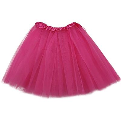 MUNDDY Tutu Elástico tule 3 camadas 30 cm de comprimento para menina bebé diferentes cores saia disfarce balé (Envio 48-72 h com seguimento de Madrid), Fúcsia, Tamanho único MUNDDY Tutu Elástico tule 3 camadas 30 cm de comprimento para menina bebé diferentes cores saia disfarce balé (Envio 48-72 h com seguimento de Madrid), Fúcsia, Tamanho único