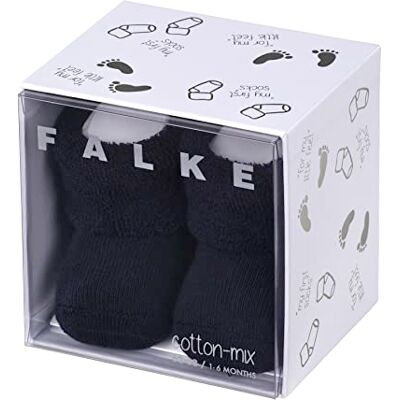 Falke unisex bebé Erstling meias respiráveis sustentáveis algodão grosso interior de pelúcia extra macio sobre a pele zona elástica na área do tornozelo 1 par Falke unisex bebé Erstling meias respiráveis sustentáveis algodão grosso interior de pelúcia extra macio sobre a pele zona elástica na área do tornozelo 1 par