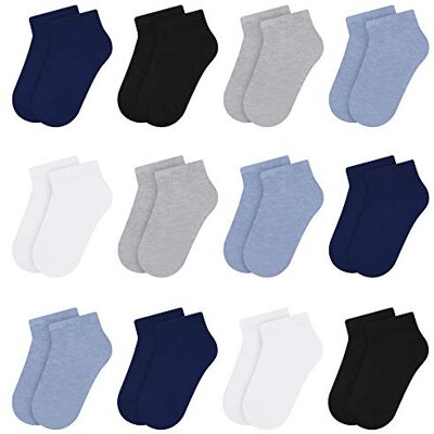 Libella 12 Pares de Meias de Algodão para Crianças Meias Desportivas para Crianças Vistoso 2116VA Libella 12 Pares de Meias de Algodão para Crianças Meias Desportivas para Crianças Vistoso 2116VA