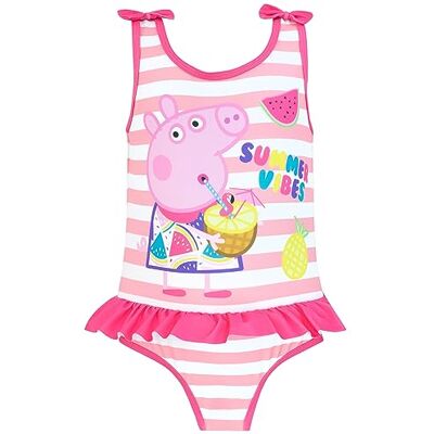 Peppa Pig Banho de banho para meninas fato de banho menina natação fato de banho verão rosa 2-3 anos Peppa Pig Banho de banho para meninas fato de banho menina natação fato de banho verão rosa 2-3 anos