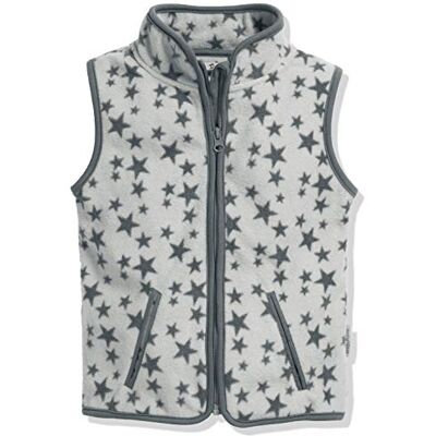 Playshoes Colete Polar Colete Unisex crianças (Pack de 1), estrelas cinzas Playshoes Colete Polar Colete Unisex crianças (Pack de 1), estrelas cinzas
