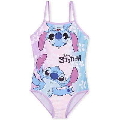 Disney Stitch Elástico de uma peça de fato de banho para menina, secagem rápida para praia e piscina (Multi, 7-8 anos) Disney Stitch Elástico de uma peça de fato de banho para menina, secagem rápida para praia e piscina (Multi, 7-8 anos)