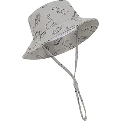 DRESHOW Unisexo Bebê Menina Menino Chapéu de Sol de Verão Algodão Ajustável Pescador Proteção Solar Anti UV Para Exterior/Natação/Praia/Piscina UPF 50+, 2-4 anos DRESHOW Unisexo Bebê Menina Menino Chapéu de Sol de Verão Algodão Ajustável Pescador Proteção Solar Anti UV Para Exterior/Natação/Praia/Piscina UPF 50+, 2-4 anos