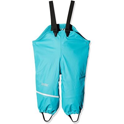 CareTec Baby and Kids Waterproof Trousers, Fleece Lined calças de lama impermeáveis e à prova de vento unissexo crianças, Azul turquesa CareTec Baby and Kids Waterproof Trousers, Fleece Lined calças de lama impermeáveis e à prova de vento unissexo crianças, Azul turquesa