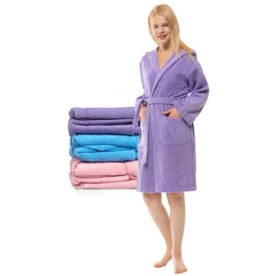Twinzen Roupão de Menino e Menina Adolescente com Capuz, 100% Oeko Tex, Roupão Infantil de Inverno Adolescente Tecido Esponja Roupão de Menino e Menina de Banho Ultra Suave e Absorvente, Roxo, 11-12 Twinzen Roupão de Menino e Menina Adolescente com Capuz, 100% Oeko Tex, Roupão Infantil de Inverno Adolescente Tecido Esponja Roupão de Menino e Menina de Banho Ultra Suave e Absorvente, Roxo, 11-12