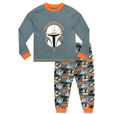 Star Wars Pijama para crianças The Mandalorian, multicolorido Star Wars Pijama para crianças The Mandalorian, multicolorido