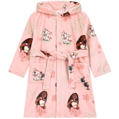 Disney Moana Roupão para Menina, Roupão para Menina, Roupão Com Capuz Para Meninas, Rosa, 5-6 anos Disney Moana Roupão para Menina, Roupão para Menina, Roupão Com Capuz Para Meninas, Rosa, 5-6 anos