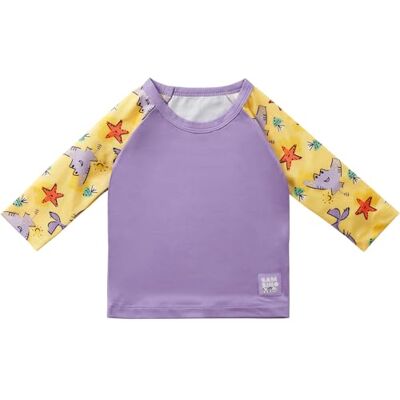 Mitac , T-shirt de fato de banho de manga comprida com proteção solar UPF40+, amigos da areia, (6-12 meses) Mitac , T-shirt de fato de banho de manga comprida com proteção solar UPF40+, amigos da areia, (6-12 meses)