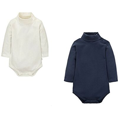 CuteOn 2 pacotes unissexo bebé macacões gola polo manga comprida algodão infantil body macacão CuteOn 2 pacotes unissexo bebé macacões gola polo manga comprida algodão infantil body macacão