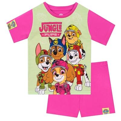 Paw Patrol Pijama Patrulha Canina Pijama para menina, verão, rosa, de 18 meses a 8 anos, ROSA Paw Patrol Pijama Patrulha Canina Pijama para menina, verão, rosa, de 18 meses a 8 anos, ROSA