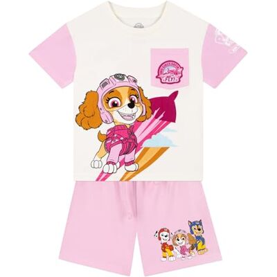 Paw Patrol T-shirt menina e calções roupa de Skye conjunto t-shirt infantil e calções para menino com motivo Skye, ROSA, 4-5 anos Paw Patrol T-shirt menina e calções roupa de Skye conjunto t-shirt infantil e calções para menino com motivo Skye, ROSA, 4-5 anos