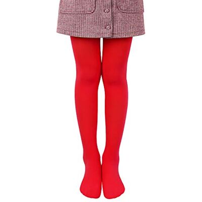 L&K-II Meias e leggings meninas verão meias de balé, meninas meias dança de menina cores diferentes 27251, Pacote de 1 vermelho L&K-II Meias e leggings meninas verão meias de balé, meninas meias dança de menina cores diferentes 27251, Pacote de 1 vermelho