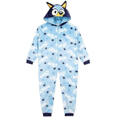 Bluey Pijama Pijama Polares pijama polar para criança, pijamas manta para crianças, 18 meses e 8 anos, azul Bluey Pijama Pijama Polares pijama polar para criança, pijamas manta para crianças, 18 meses e 8 anos, azul