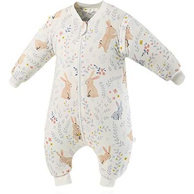 SONARIN Saco de dormir para bebés com mangas removíveis, fino, 2,5 Tog, algodão orgânico, tamanhos diferentes, para meninos meninas 6 meses a 6 anos SONARIN Saco de dormir para bebés com mangas removíveis, fino, 2,5 Tog, algodão orgânico, tamanhos diferentes, para meninos meninas 6 meses a 6 anos