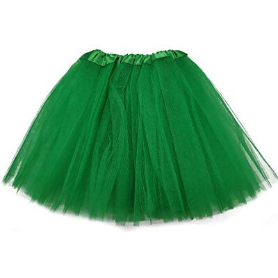 MUNDDY Tutu Elástico tule 3 camadas 30 cm de comprimento para menina bebé diferentes cores saia disfarce balé (Envio 48-72 h com seguimento de Madrid), Verde escuro, Tamanho único MUNDDY Tutu Elástico tule 3 camadas 30 cm de comprimento para menina bebé diferentes cores saia disfarce balé (Envio 48-72 h com seguimento de Madrid), Verde escuro, Tamanho único