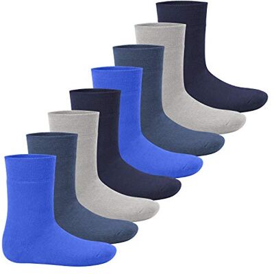 Footstar EVERYDAY Meninos e meninas Meias térmicas para crianças 8 pacotes, Jeans Footstar EVERYDAY Meninos e meninas Meias térmicas para crianças 8 pacotes, Jeans