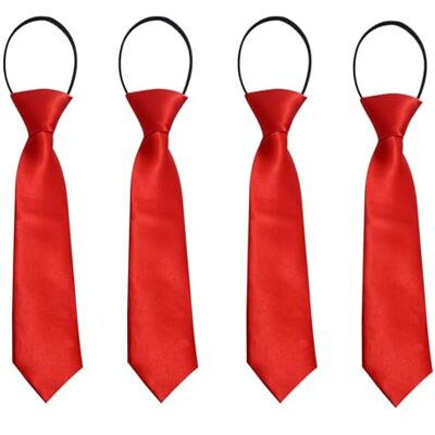 FUIPVGI 4 Peças Gravata para Crianças com Faixa Elástica Flexível, Gravata Pré-amarrada com Toque de Seda e com Elástico Brilhante, Gravatas Escolares para Crianças Menina Escolar Uniforme Casamento FUIPVGI 4 Peças Gravata para Crianças com Faixa Elástica Flexível, Gravata Pré-amarrada com Toque de Seda e com Elástico Brilhante, Gravatas Escolares para Crianças Menina Escolar Uniforme Casamento
