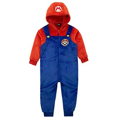 Super Mario Pijama Completo Macacão para Crianças Pijamas Macacão Criança, multicolorido Super Mario Pijama Completo Macacão para Crianças Pijamas Macacão Criança, multicolorido