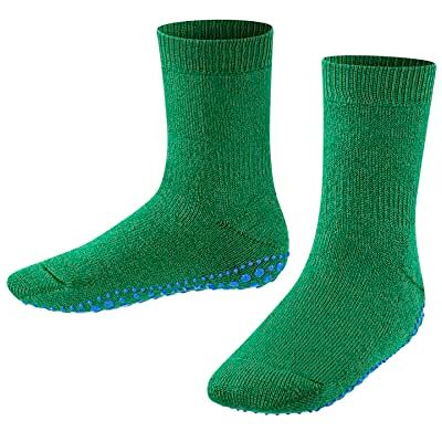 Falke Unissexo crianças Catspads meia pantufas antiderrapante impresso nubs em sola grossa quente plana costura na área do dedo do pé respirável sustentável algodão lã 1 par, Verde-relva-verde 7290 Falke Unissexo crianças Catspads meia pantufas antiderrapante impresso nubs em sola grossa quente plana costura na área do dedo do pé respirável sustentável algodão lã 1 par, Verde-relva-verde 7290