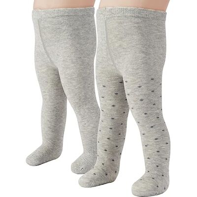 CALZITALY PACK 2 pares meias bebé, cuecas bebé e recém-nascido, meias de algodão, bolinhas, cinzento, rosa, azul, 3-24 meses, 200 DEN, Made in Italy, Cinzento + cinzento com bolinhas antracite CALZITALY PACK 2 pares meias bebé, cuecas bebé e recém-nascido, meias de algodão, bolinhas, cinzento, rosa, azul, 3-24 meses, 200 DEN, Made in Italy, Cinzento + cinzento com bolinhas antracite