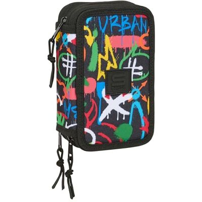 Safta GRAFFITI CORS Estojo escolar com 37 úteis incluídos, estojo infantil, estojo para crianças, ideal para crianças dos 5 aos 14 anos, confortável e versátil, qualidade e resistência, 12,5 x 5,5 x Safta GRAFFITI CORS Estojo escolar com 37 úteis incluídos, estojo infantil, estojo para crianças, ideal para crianças dos 5 aos 14 anos, confortável e versátil, qualidade e resistência, 12,5 x 5,5 x