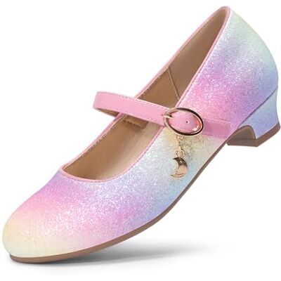 DREAM PAIRS Kids bailarinas menina sapatos de vestir de salto confortáveis para festa Ballet Flats meninas princesa brilhante KFL219, Arco-íris, 35 UE DREAM PAIRS Kids bailarinas menina sapatos de vestir de salto confortáveis para festa Ballet Flats meninas princesa brilhante KFL219, Arco-íris, 35 UE