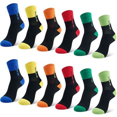 Libella 12 pares de meias para crianças meias de ténis meias desportivas meias de inverno algodão 2889 Libella 12 pares de meias para crianças meias de ténis meias desportivas meias de inverno algodão 2889