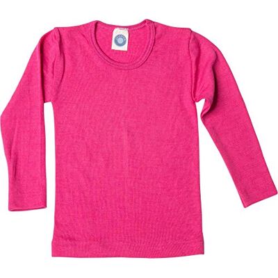 Cosilana , Colete de roupa interior infantil, 70% lã mineral orgânica, 30% seda, ROSA, 128 Cosilana , Colete de roupa interior infantil, 70% lã mineral orgânica, 30% seda, ROSA, 128