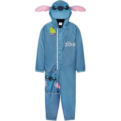 Get Trend Disney Macacão impermeável bebé menina com forro polar fato de chuva casaco com fecho de correr roupa impermeável, azul e amarelo: Get Trend Disney Macacão impermeável bebé menina com forro polar fato de chuva casaco com fecho de correr roupa impermeável, azul e amarelo: