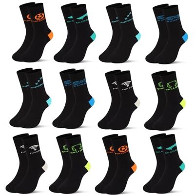 Libella 12 pares de meias para crianças meias de ténis meias desportivas meias de inverno de algodão 2889 Libella 12 pares de meias para crianças meias de ténis meias desportivas meias de inverno de algodão 2889