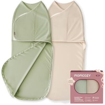 momcozy Saco para bebé de 0 a 3 meses, fecho silencioso, para pais recém-nascidos, reduz o reflexo do medo, indispensável para recém-nascidos de 0 a 3 meses, embalagem de 2 momcozy Saco para bebé de 0 a 3 meses, fecho silencioso, para pais recém-nascidos, reduz o reflexo do medo, indispensável para recém-nascidos de 0 a 3 meses, embalagem de 2