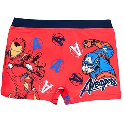 Marvel Avengers fato de banho para crianças, design Homem de Ferro e Capitão América calções de banho de criança, tamanhos 4 a 10 anos, Vermelho, 6 anos Marvel Avengers fato de banho para crianças, design Homem de Ferro e Capitão América calções de banho de criança, tamanhos 4 a 10 anos, Vermelho, 6 anos