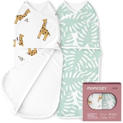 momcozy Saco para bebé de 0 a 3 meses, fecho silencioso, para pais recém-nascidos, reduz o reflexo do medo, indispensável para recém-nascidos de 0 a 3 meses, embalagem de 2 momcozy Saco para bebé de 0 a 3 meses, fecho silencioso, para pais recém-nascidos, reduz o reflexo do medo, indispensável para recém-nascidos de 0 a 3 meses, embalagem de 2