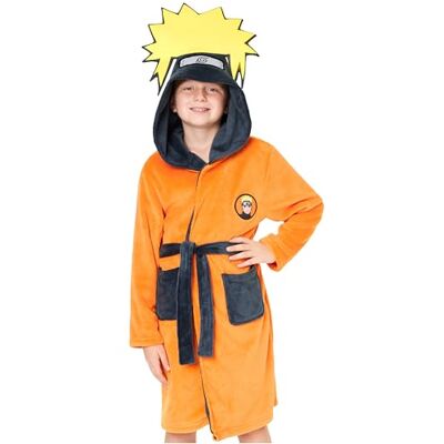 NARUTO Roupão para Menino Adolescente com Capucha e Cinturão, 7-15 Anos, Bata Polar Infantil Quente, Presentes de Anime, Laranja, 9-10 anos NARUTO Roupão para Menino Adolescente com Capucha e Cinturão, 7-15 Anos, Bata Polar Infantil Quente, Presentes de Anime, Laranja, 9-10 anos
