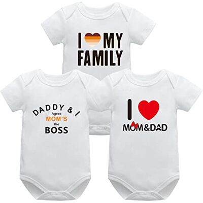 Bestele Bodys para Bebé, Body de Manga Curta para Meninos e Meninas, Body de Bebé de Manga Curta, Macacão de Algodão Pelele Bestele Bodys para Bebé, Body de Manga Curta para Meninos e Meninas, Body de Bebé de Manga Curta, Macacão de Algodão Pelele